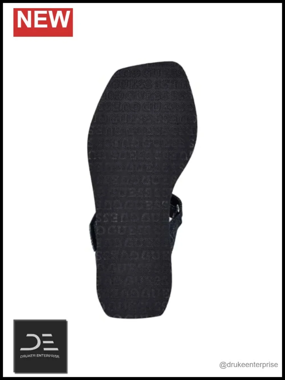Rhinestone Strap Wedge Sandals Hook & Loop 2.95 Platform Open Toe
